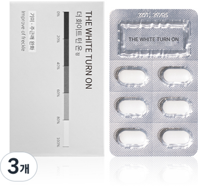 더 새로워진 기미 주근깨 완화 맑은인상 화이트턴온 1개월, 3개, 30정