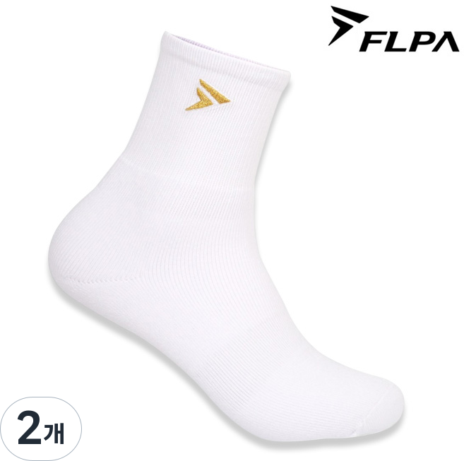 플파 양말 골드플파로고 스포츠 삭스 남성 여성 국대 운동 헬스 배드민턴 오남스포츠, 2개