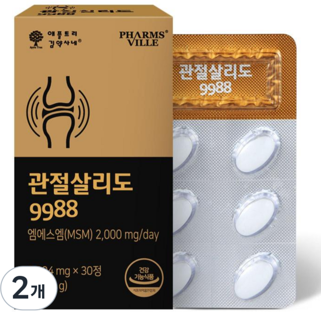 애플트리김약사네 관절살리도 9988 옵티 MSM, 30정, 2개
