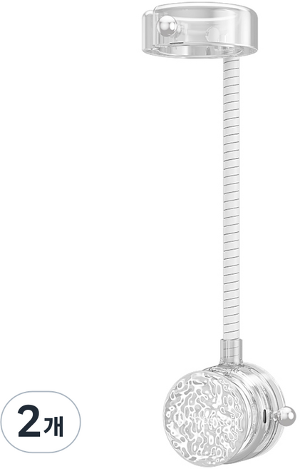 BDYP 핸즈프리 각도조절 무타공 헤어드라이기 거치대, 2개, 투명