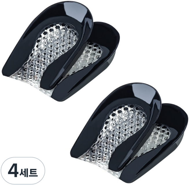 뒤꿈치 패드 보호 말랑한 벌집 쿠션 실리콘 ZX013 깔창 2개 구성, 4세트