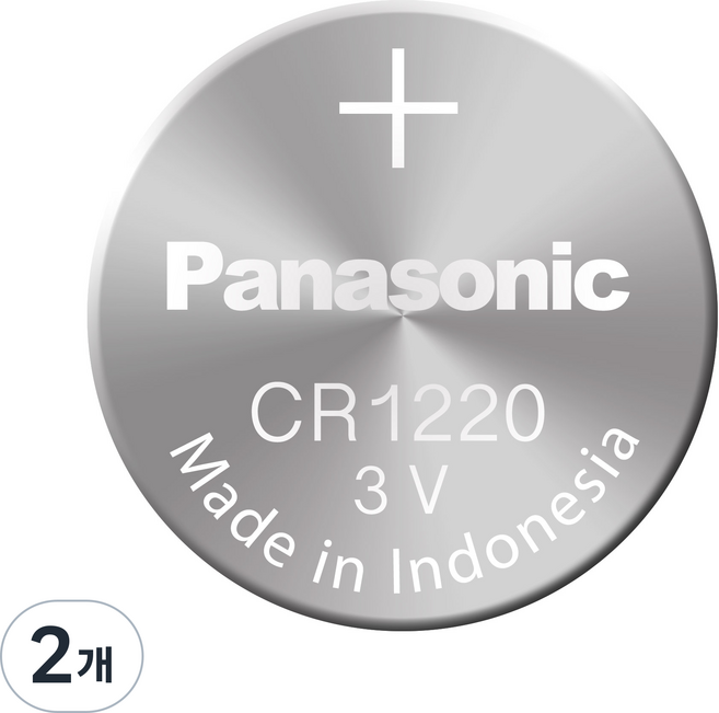 파나소닉 CR1220(1알) 3V 리튬전지 건전지, 2개, 1개입