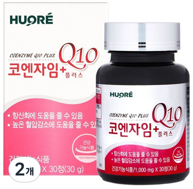 코엔자임Q10플러스 코큐텐 큐텐 Q10, 30정, 2개
