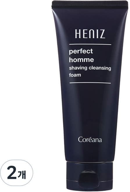 코리아나 히니즈 퍼펙트 옴므 쉐이빙 클렌징 폼 150ML 모공 피지 각질 케어 노페물 제거, 2개