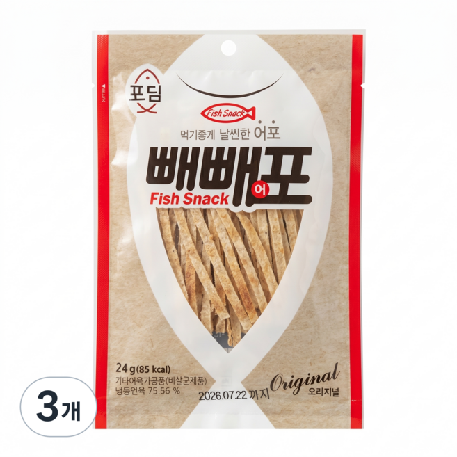 한진 빼빼어포 24G, 3개