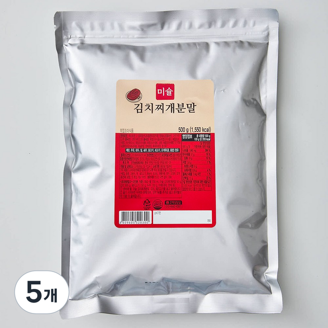 미슐 김치찌개분말, 5개, 500g