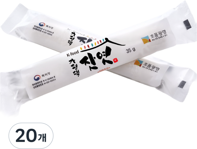 호품광명 가평댁잣엿 가락형, 35g, 20개