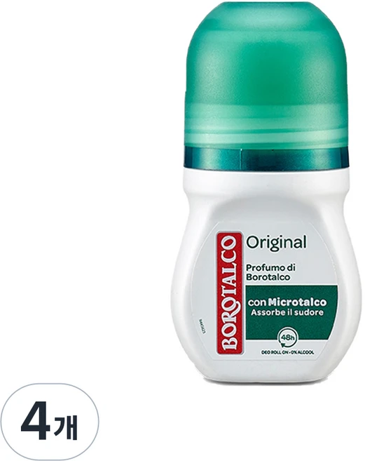 보로탈코 롤온 데오드란트 오리지널, 4개, 50ml - 쿠팡