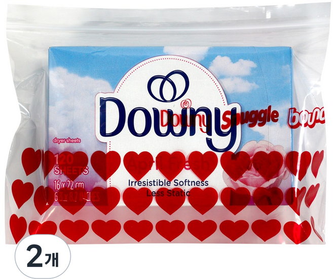 다우니 드라이시트 에이프릴프레쉬 향기보관패키지 본품, 2개, 120매