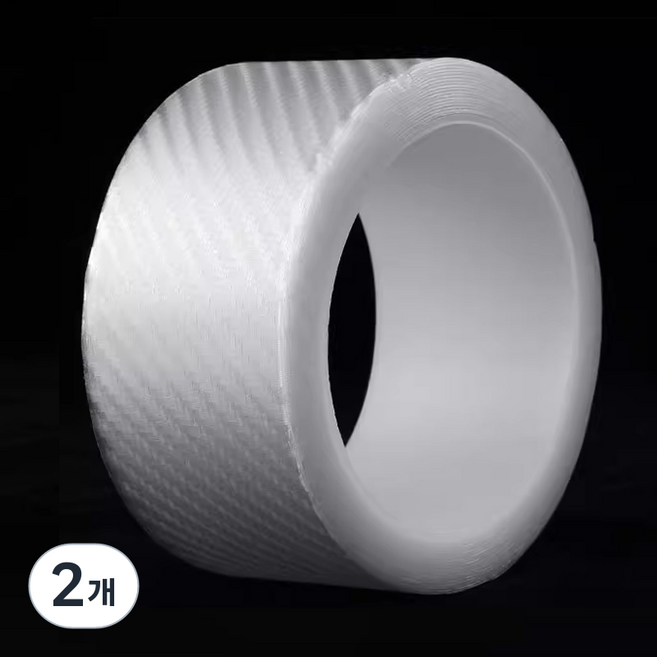 SEAMETAL 자동차 스크래치 방지 테이프 문콕 흠집 기스 방지 도어스텝 가드 코팅 발판스티커, 투명 패턴, 2개