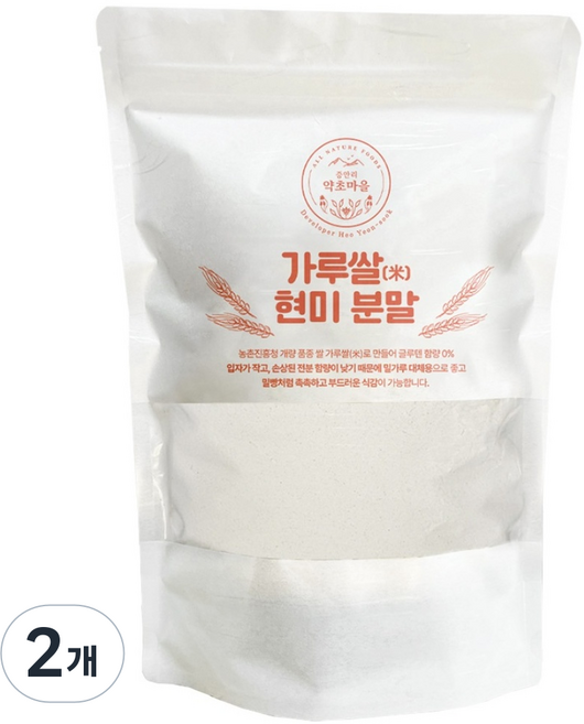 쌀가루 (중력분) 국산 양평 가루미 제빵 글루텐프리, 2개, 1kg