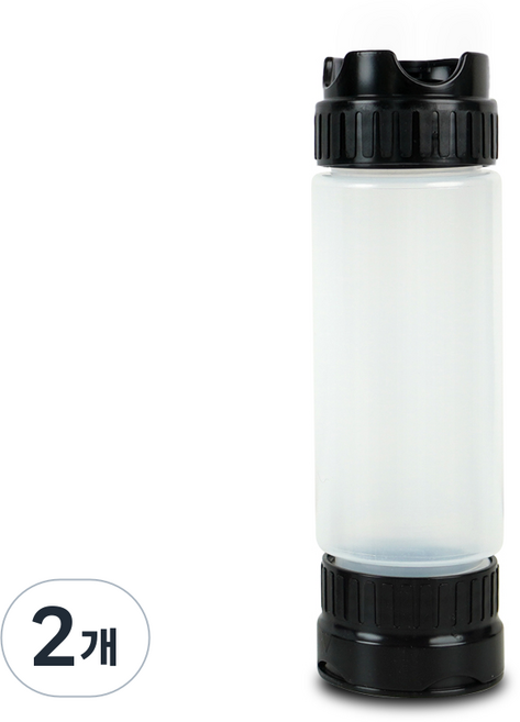 카페마스터 리뉴얼 모두의 소스통 300미리 거꾸로 흐르지않는 세지않는 소스용기 드리즐 꿀통 시럽통 소스병, 300ml, 2개