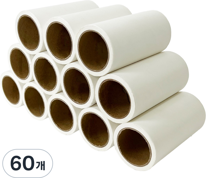 필굿리빙 사선컷팅 돌돌이 테이프클리너 리필, 60개