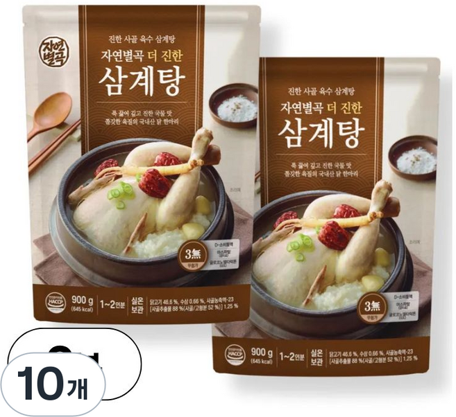 자연별곡 더 진한 삼계탕, 10개, 900g