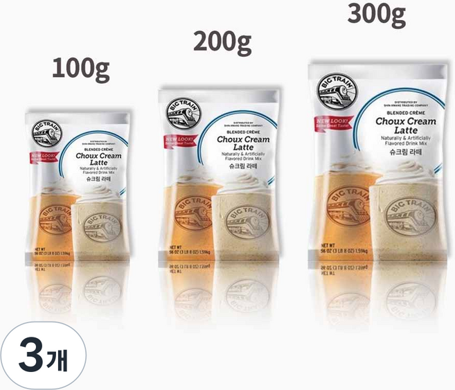 빅트레인 슈크림파우더, 1개입, 3개, 200g