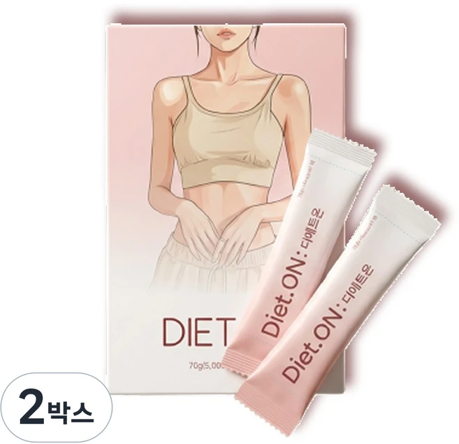 뷰티인핏 디에트온 히비스커스 아르지닌 복숭아맛, 2박스, 20회분 - 쿠팡