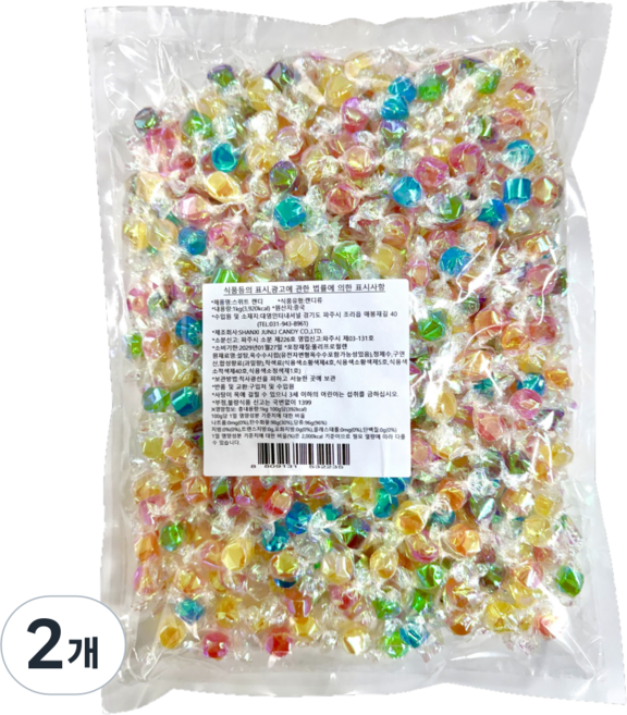 스위트 쥬얼리 캔디, 2개, 1kg