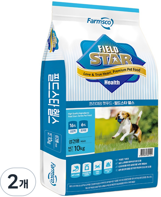 필드스타 헬스10kg 비만견전용 다이어트사료 강아지사료, 2개, 10kg