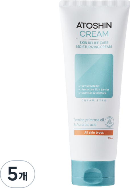 마일드앤 아토신 크림 데일리케어 피부 진정 보습 아토 크림, 5개, 200ml