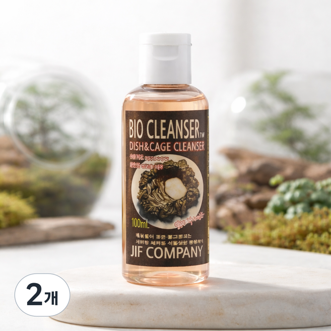 사육장 물그릇 세척세제, 2개, 딸기향