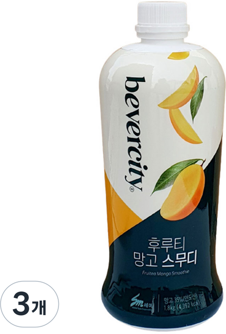 세미 망고 스무디 후루티 1.8kg, 3개