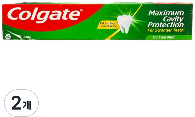 콜게이트 아이씨 쿨민트 치약, 250g, 2개
