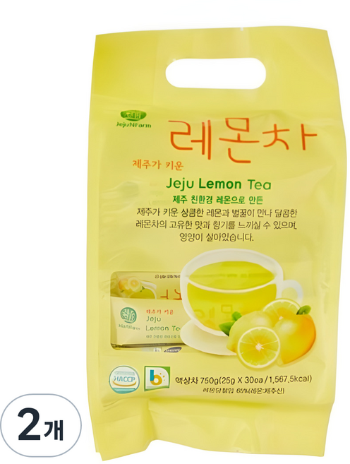 제주앤팜 레몬차 액상스틱 30개입, 2개