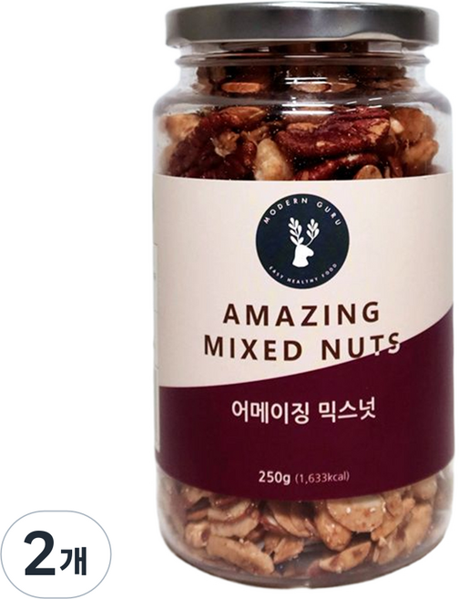 모던구루 어메이징 믹스넛, 2개, 250g