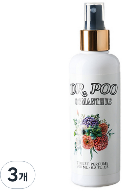 닥터푸 토일렛퍼퓸 화장실 탈취제 화장실 방향제, 200ml, 3개, 오스만투스