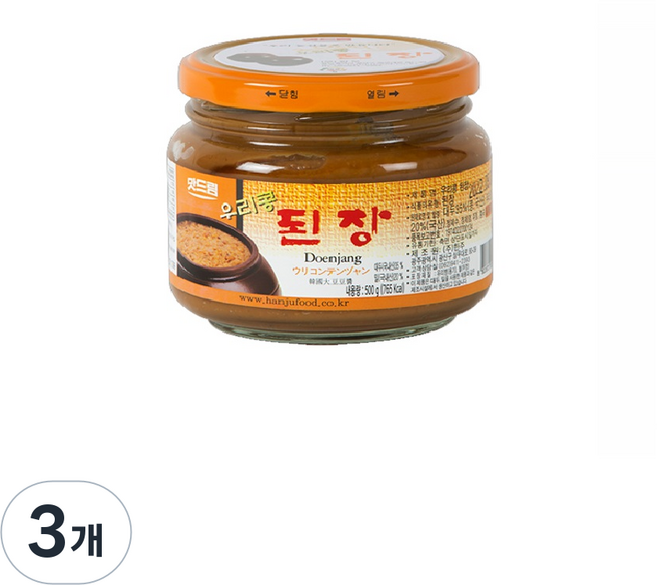 한주 우리콩된장, 500g, 3개