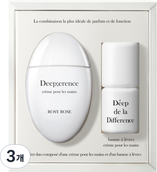딥퍼랑스 향 좋은 퍼퓸 핸드크림 / 립밤 듀오 세트 보습 케어, 3개, 54ml, 프레쉬모먼트+코랄핑크