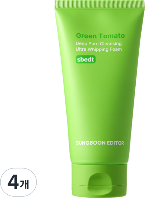 성분에디터 그린 토마토 딥 포어 클렌징 휘핑폼, 120g, 4개