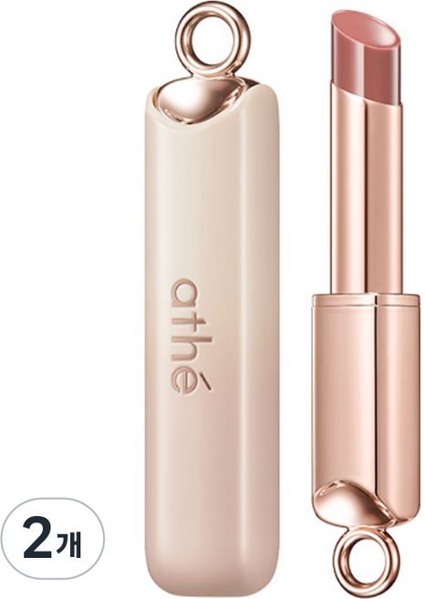 아떼 어센틱 립 글로이 밤, 05 메이, 3.3g, 2개
