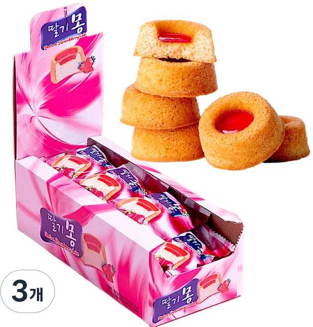 딸기몽 카스테라 12봉입, 300g, 3개