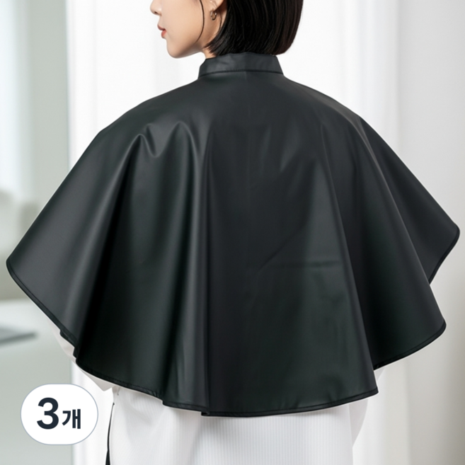 개꿀굿즈 미용실 염색보 방수 파마보, 3개, 블랙