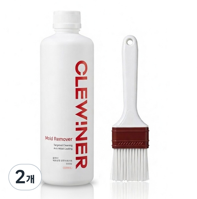 백화상점 붓으로 바르는 곰팡이 제거제 젤 벽지 벽 화장실 욕실 실리콘 베란다 창틀 천장, 2개, 500g