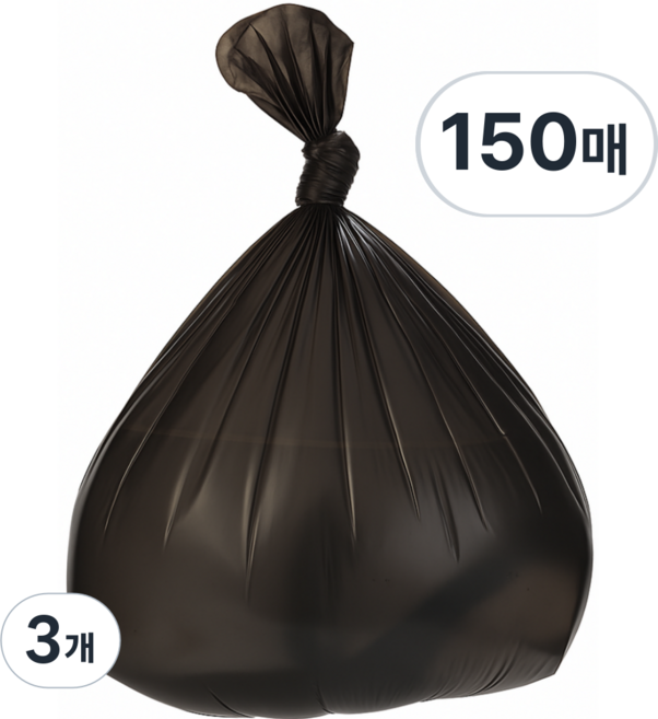 150매 대량 유앤아이 변기봉투 변기비닐 다용도비닐, 3개