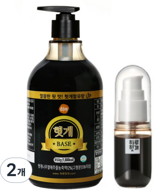 하루헛개 헛개수 원액 헛개차 진액 농축액, 850g, 2개