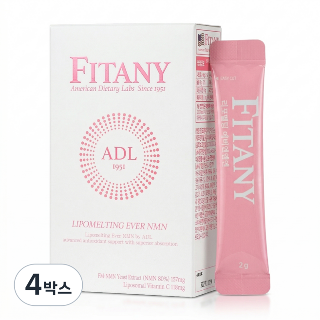 [FITANY] 피타니 리포멜팅 에버엔엠엔 고순도 NMN, 4박스, 28g