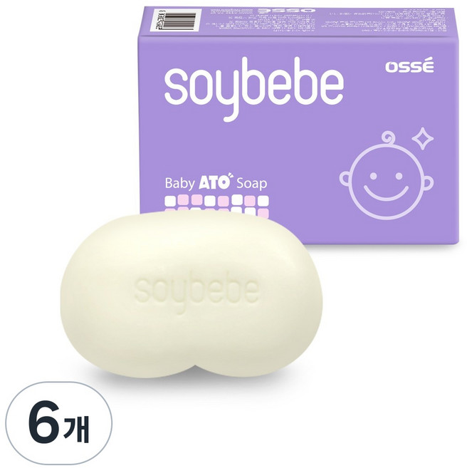 소이베베 베이비 올인원 아토비누, 6개, 100g