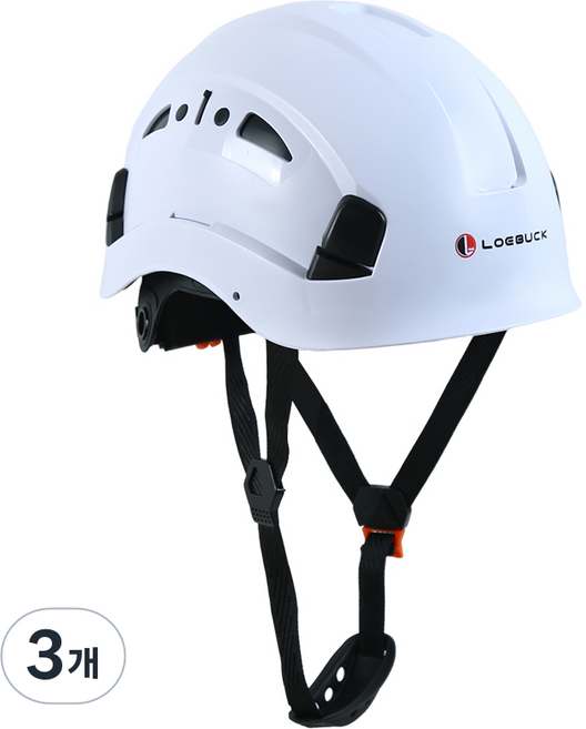 LOEBUCK 아메리칸 스타일 안전모 일체형 방호 선글라스 충격 완충 구조 공장 건설현장 필수, 3개, 흰색 아메리칸 헬멧