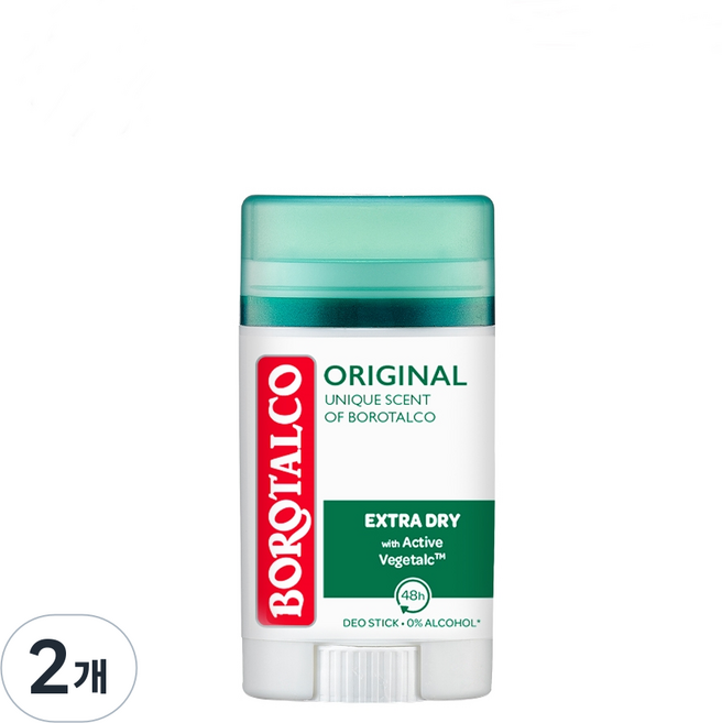 보로탈코 오리지널 스틱 데오드란트, 2개, 40ml