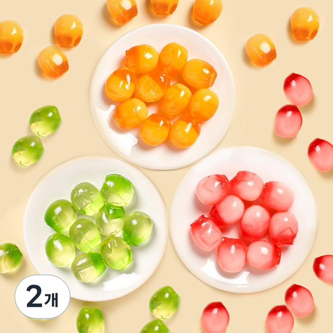 동일식품 까먹는 젤리 혼합 3가지맛 망고 리치 샤인머스켓, 2개, 600g