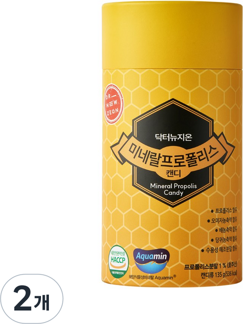 닥터뉴지온 미네랄 프로폴리스캔디 무설탕, 2개, 135g