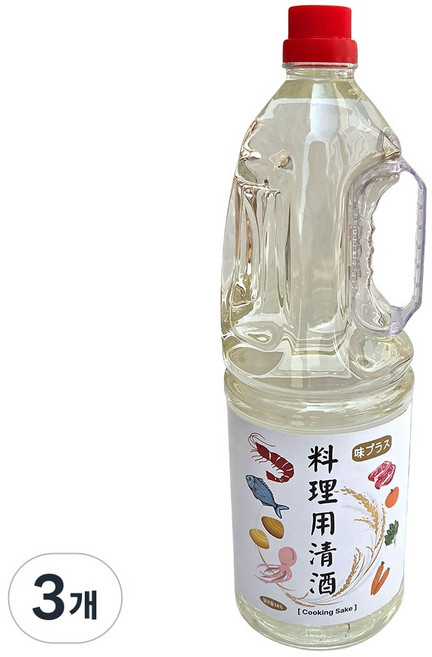 새마원 만능 맛술 요리용청주 1.8L 요리술 요리주, 3개