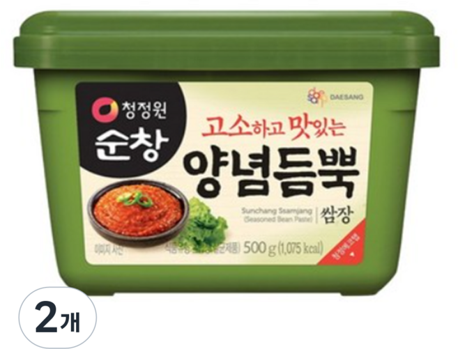 청정원 순창 양념듬뿍 쌈장, 500g, 2개