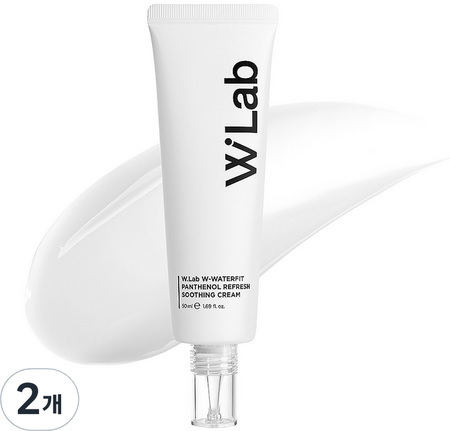더블유 워터핏 판테놀 리프레시 수딩 크림, 2개, 50ml