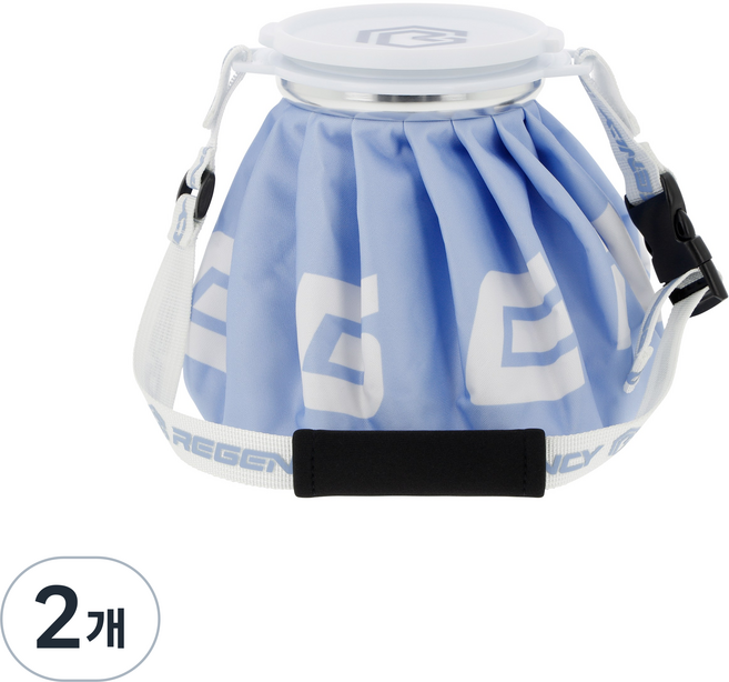 리젠시 프리미엄 골프 얼음주머니 물방울 안맺히는 결로방지 아이스팩 대형, 아이스스카이블루, 2개