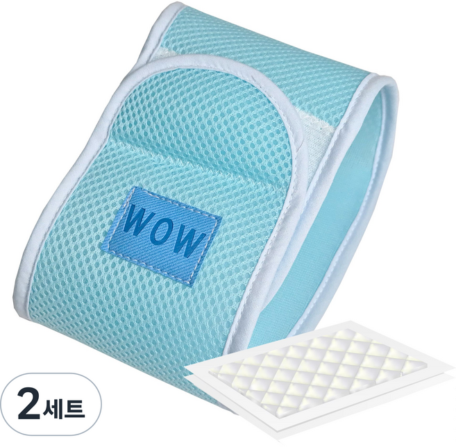 와우한빛 반려동물 숨쉬는 매너벨트 + 일자형 기저귀 2p, 소형, 2세트, 1개입