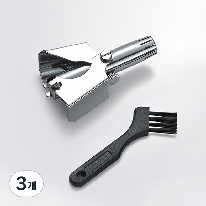 네이처플로우 정밀 가공 클래식 코털 제거기 프로, 3개, 실버